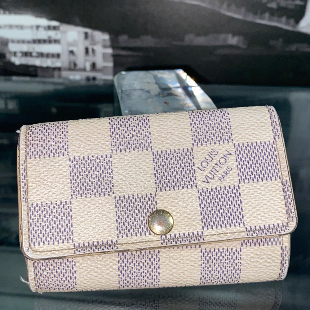 Authentic Louis Vuitton Damier Azur Key Card Holder - Picture 15 of 17